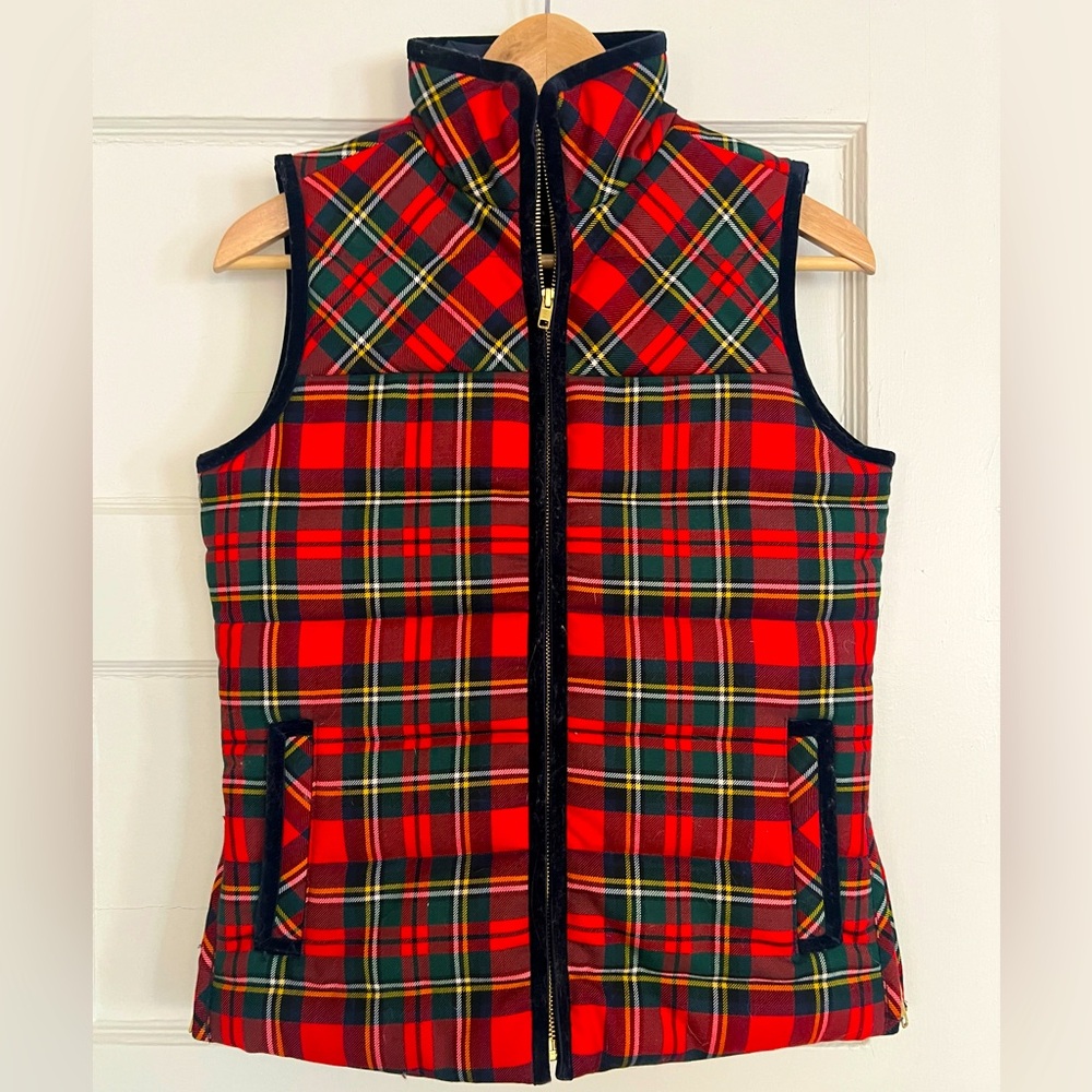J. Crew Plaid Vest - Size XXS